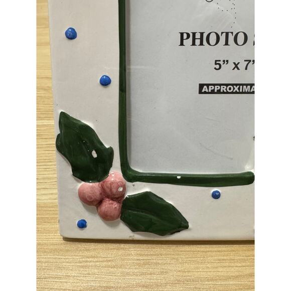 Hermitage Pottery CHRISTMAS Santa Picture Frame VINTAGE - Picture 5 of 7